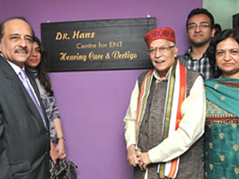Leader of opposition in Rajya Sabha & Chairman JPC Shri Murli Manohar Joshi Ji inaugurating "Dr. Hans Centre for ENT & Hearing Care